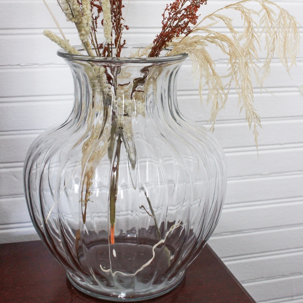 Large glass vase